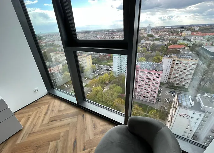 דירה Hanza Tower 19 Floor 2 Panorama שצ'צ'ין